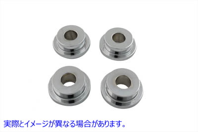 28-0675 クロームソリッドマウントライザーキット 取寄せ Vツイン Chrome Solid Mount Riser Kit (検索用／