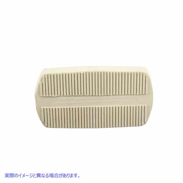 28-0679 ホワイト FLH ブレーキ ペダル ラバー キット 取寄せ Vツイン White FLH Brake Pedal Rubber Kit (検索用／