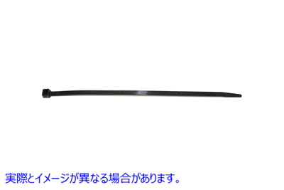 28-0711 ブラック 7-3/4 インチの長さのナイロン タイ ストラップ 取寄せ Vツイン Black 7-3/4 inch Length Nylon Tie Straps (