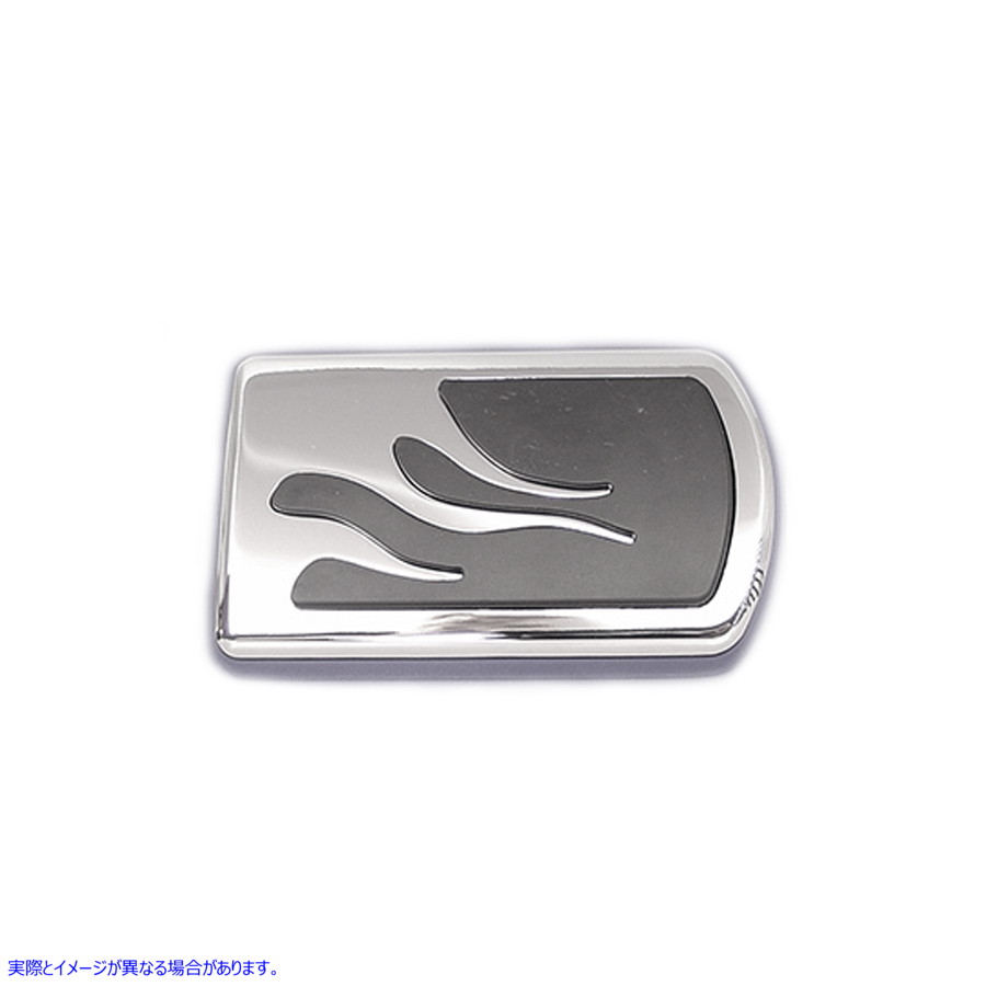 28-0761 ブレーキ ペダル パッド フレーム スタイル 取寄せ Vツイン Flame Brake Pedal Pad (検索用／42554-03