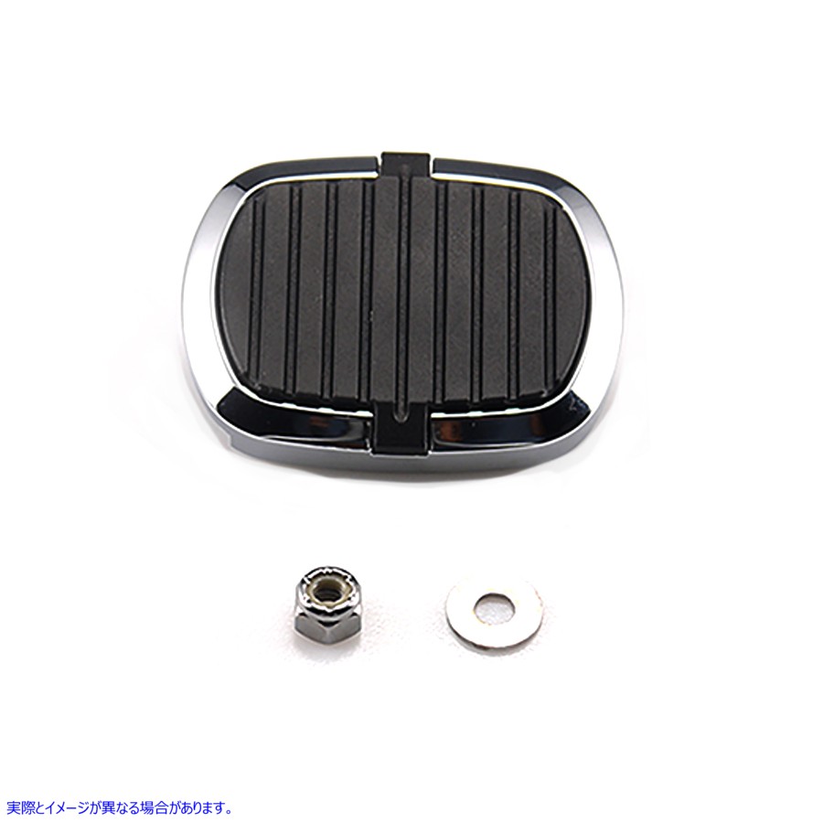 28-0823 スモールブレーキペダルパッド クローム 取寄せ Vツイン Small Brake Pedal Pad Chrome (検索用／42701-05