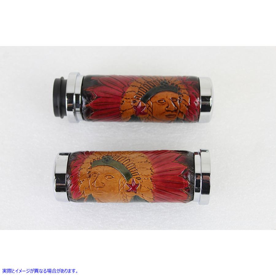 28-0895 インディアン スロットル バイ ワイヤー グリップ セット (クローム エンド付き) 取寄せ Vツイン Indian Throttle By Wi