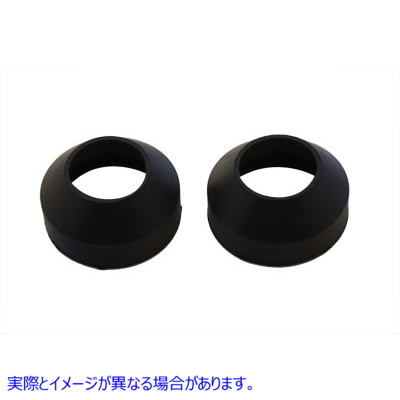28-0903 ラバーフォークブーツ ブラック 取寄せ Vツイン Rubber Fork Boots Black (検索用／45404-75