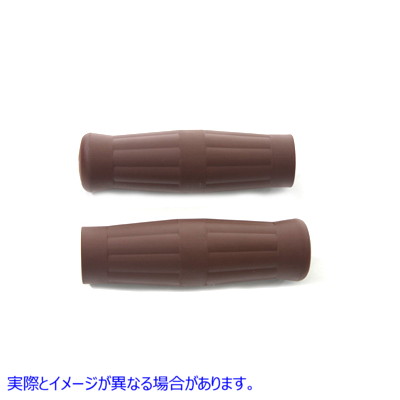 28-0972 ブラウン グリップ セット 1909 スタイル 取寄せ Vツイン Brown Grip Set 1909 Style (検索用／