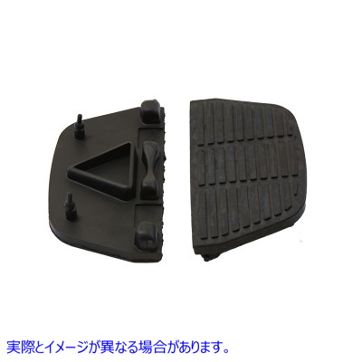 28-2120 助手席フットボード マットブラック 取寄せ Vツイン Passenger Footboard Mat Black (検索用／50606-86A