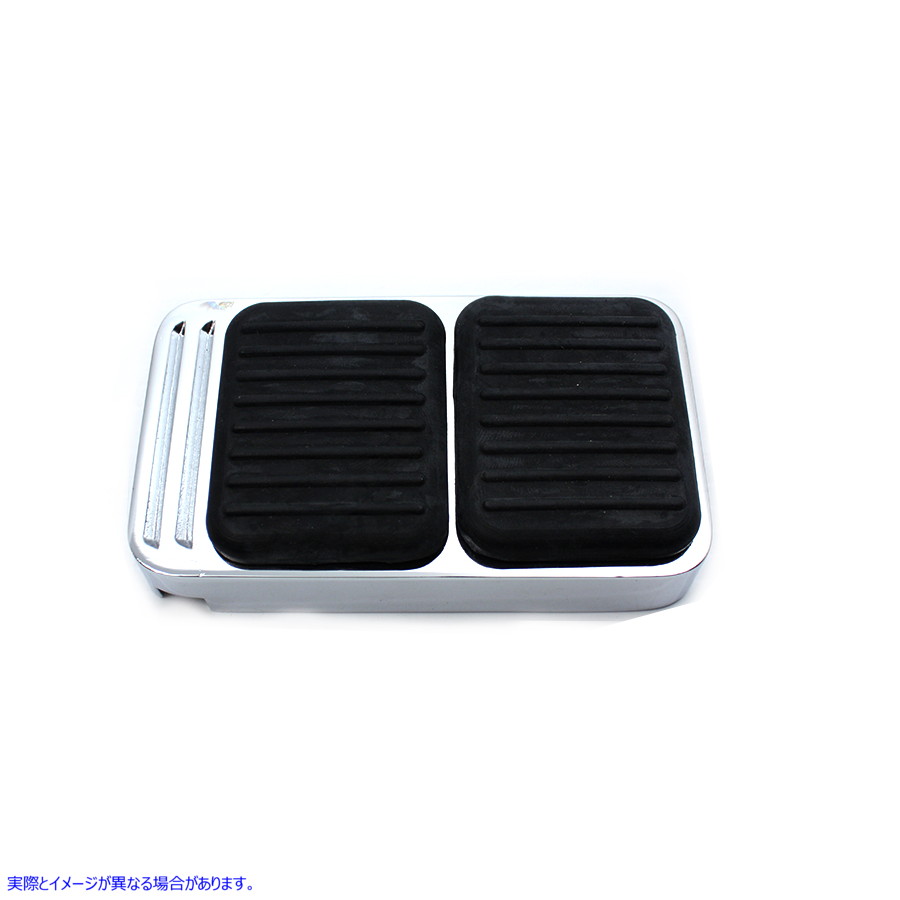 28-2226 ブレーキペダルパッドクロム Brake Pedal Pad Chrome 取寄せ Vツイン (検索用／ Wyatt Gatling