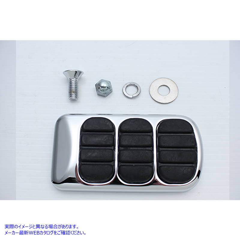 28-2252 ブレーキ ペダル パッド クローム 取寄せ Vツイン Brake Pedal Pad Chrome (検索用／