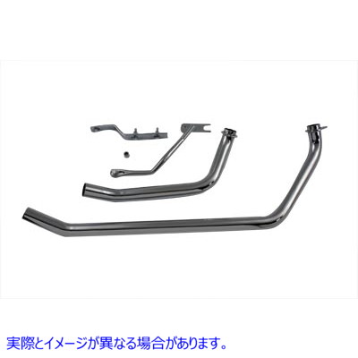 29-0085 ショベルヘッド アップスイープ エグゾースト ヘッダー セット 取寄せ Vツイン Stacked Upsweep Header Set (検索用／ P