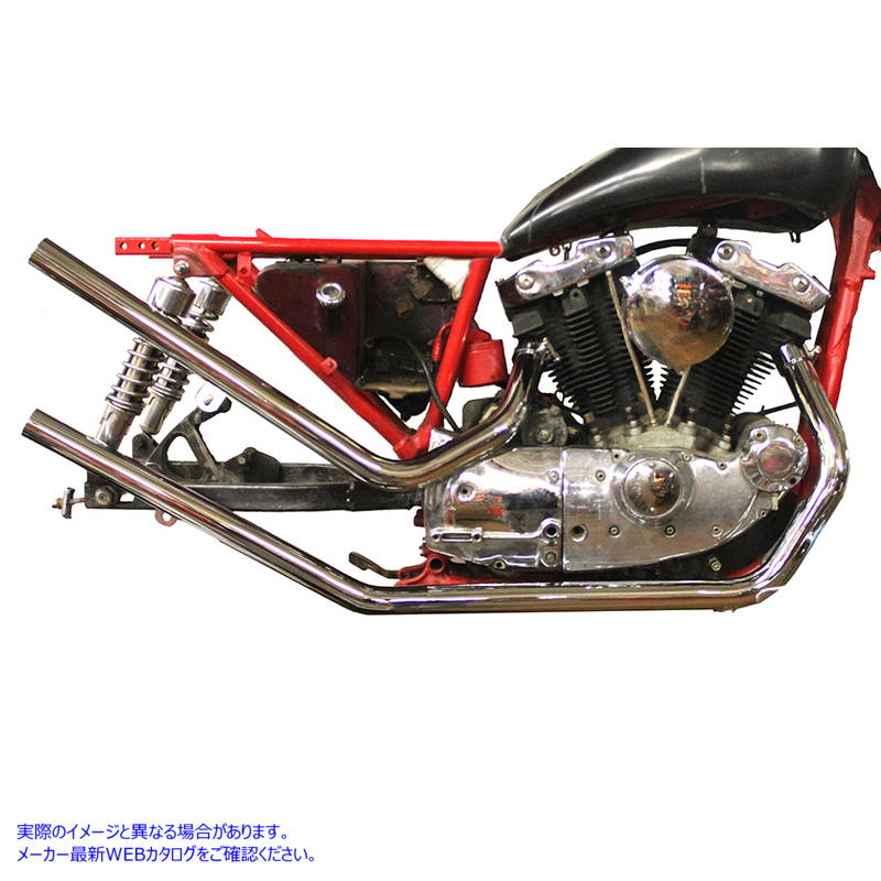 29-0087 エキゾーストドラッグパイプセット ストレートエンド 取寄せ Vツイン Upsweep XL Rigid Header Set 1957-84 (検索用／ P
