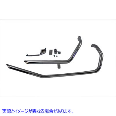 29-0157 エキゾーストドラッグパイプセット スラッシュエンド 取寄せ Vツイン Exhaust Drag Pipe Set Slash End (検索用／ Paugh