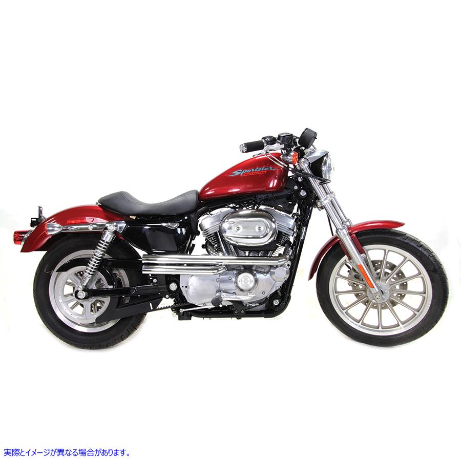 29-0201 エキゾーストドラッグパイプセット ストレートカットクローム 取寄せ Vツイン Exhaust Drag Pipe Set Straight Cut Chro