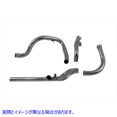 29-1188 レプリカデュアルクロスオーバークロム排気システム Replica Dual Crossover Chrome Exhaust System 取寄せ Vツイン (検索用／ V-Twin