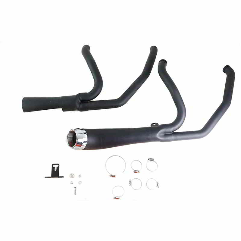 29-2108 Cyclone 1-3/4 インチ 2 into 1 エキゾーストヘッダー セット ブラック 取寄せ Vツイン Cyclone 1-3/4 inch 2 into 1 Ex
