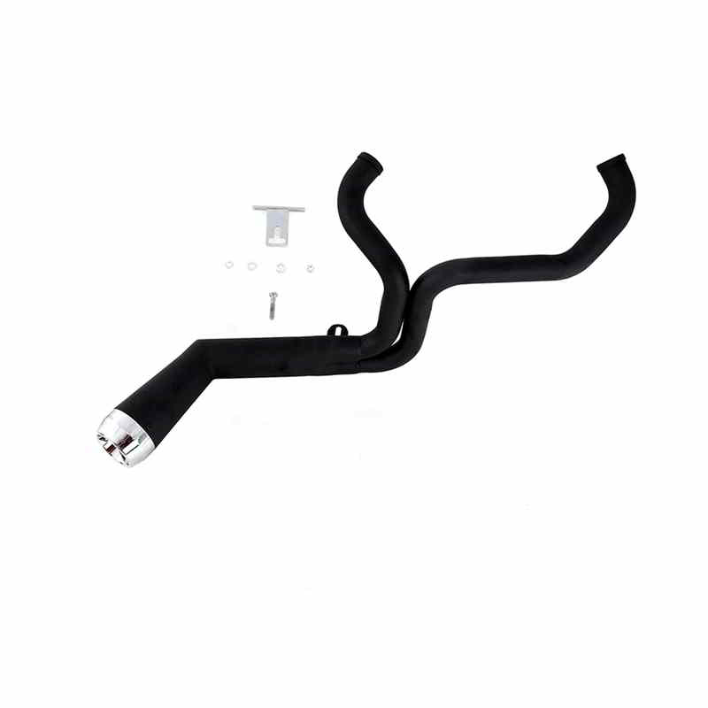 29-2122  取寄せ Vツイン Factory Sample FLT Offset Megaphone 2:1 Exhaust Black with (検索用／