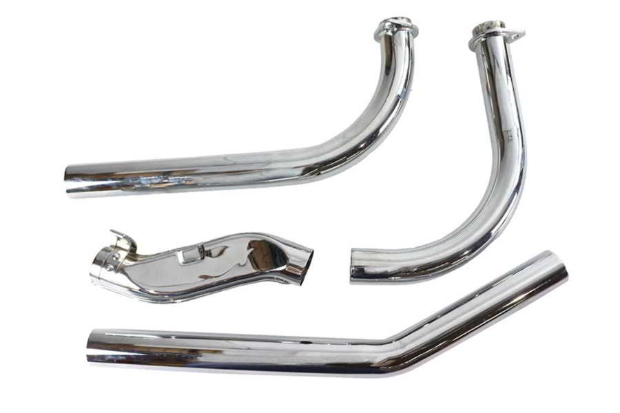29-2133 取寄せ Vツイン Factory Sample Shovelhead Upsweep Exhaust Header Set Chrome (検索用／)