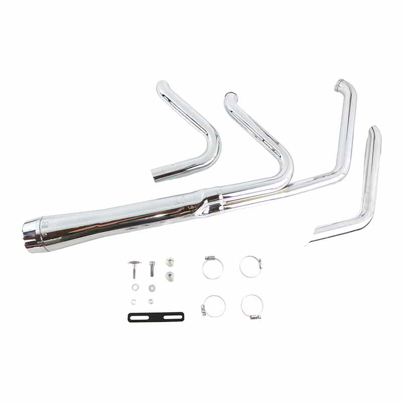 29-8751 ワイアット ガトリング ホールショット エキゾースト セット クローム 取寄せ Vツイン Wyatt Gatling Holeshot Exhaust
