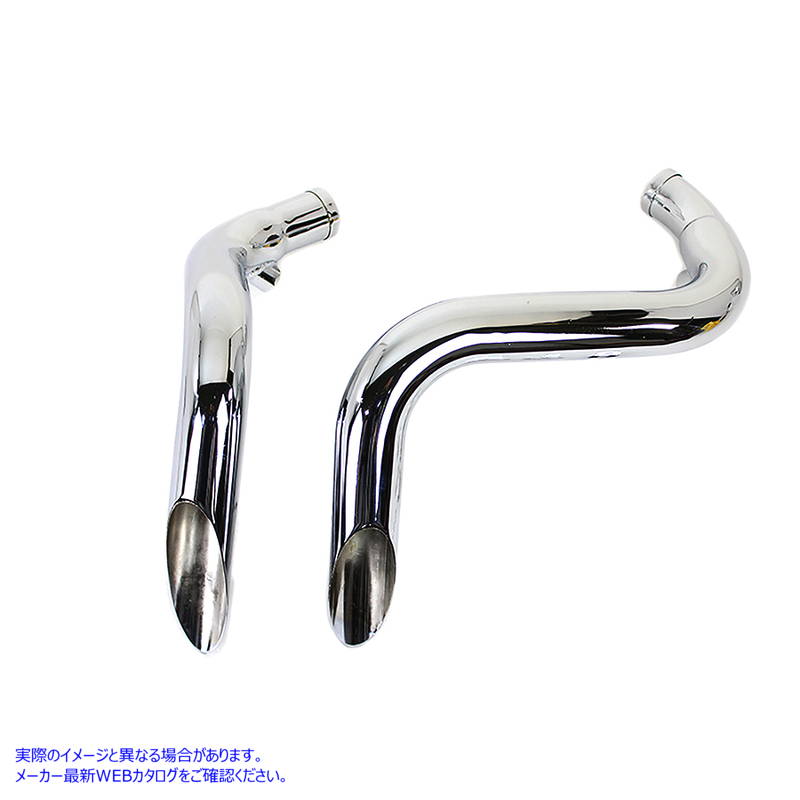 30-0007 LAF ストレートダウンドラッグパイプセット クローム 取寄せ Vツイン LAF Straight Down Drag Pipe Set Chrome (検索用