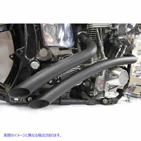 30-0008 カーブ半径 2 インチ ドラッグ パイプ セット ブラック 取寄せ Vツイン Curved Radius 2 inch Drag Pipe Set Black (検