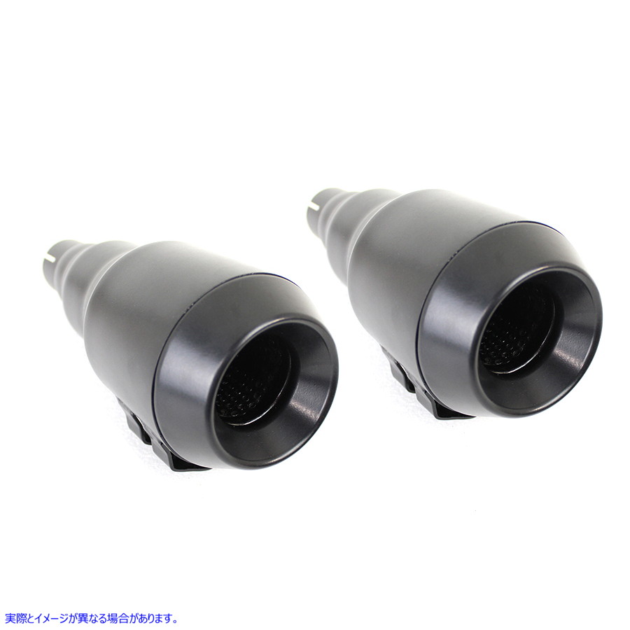 30-0068 グレネードマフラーセット ブラック 取寄せ Vツイン Grenade Muffler Set Black (検索用／