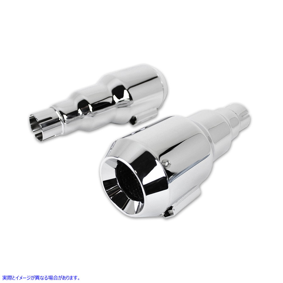 30-0073 グレネードマフラーセット クローム 取寄せ Vツイン Grenade Muffler Set Chrome (検索用／