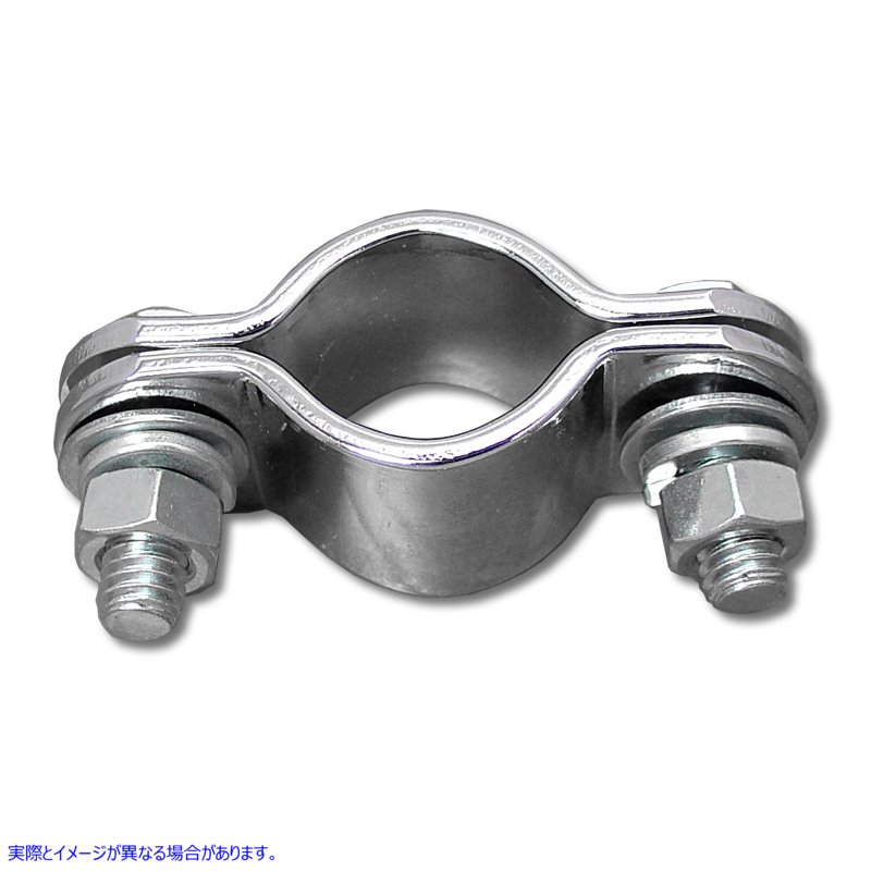 30-0094 クローム 1 インチ フレーム エキゾースト クランプ 取寄せ Vツイン Chrome 1 inch Frame Exhaust Clamp (検索用／ Paug