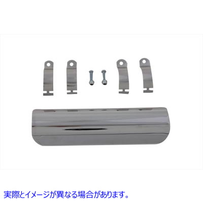30-0106 排熱シールドスムーズスタイル 取寄せ Vツイン Exhaust Heat Shield Smooth Style (検索用／
