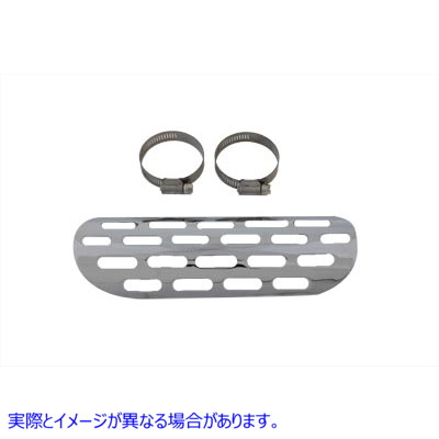 30-0109 45 インチの排気熱シールド穴あきスタイル 取寄せ Vツイン 45 inch Exhaust Heat Shield Perforated Style (検索用／852