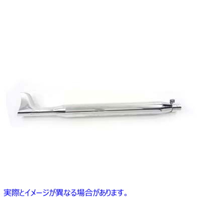 30-0152 クロームフィッシュテールマフラー 36インチ 取寄せ Vツイン Chrome Fishtail Muffler 36 inch (検索用／
