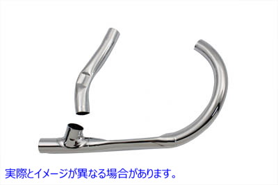 30-0188 クロームエキゾーストヘッダーセット 取寄せ Vツイン Chrome Exhaust Header Set (検索用／65490-41