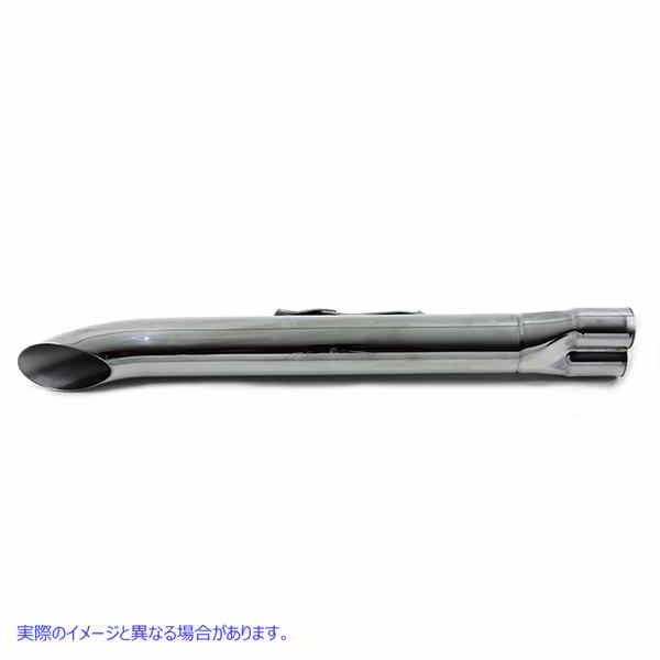 30-0207 2:1 24 インチ コレクター ターンアウト マフラー クローム 取寄せ Vツイン 2:1 24 inch Collector Turn Out Muffler Ch