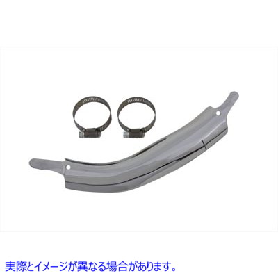 30-0215 排気ヒートシールドフロント 取寄せ Vツイン Exhaust Heat Shield Front (検索用／