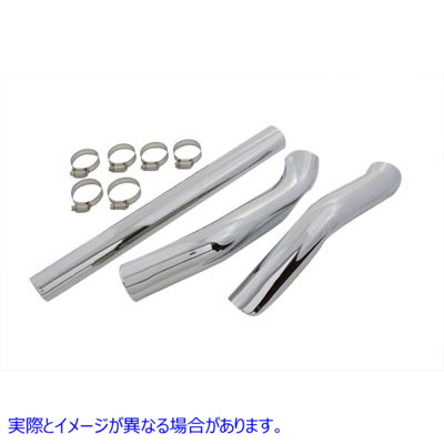 30-0308 2 Into 1 排気熱シールド セット 取寄せ Vツイン 2 Into 1 Exhaust Heat Shield Set (検索用／ Paughco 435HFC4RC4F