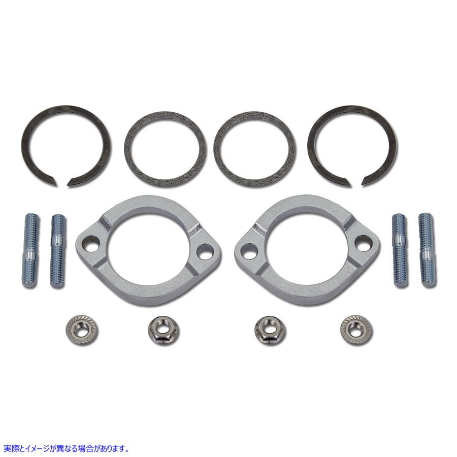 30-0420 排気ポートフランジキット 取寄せ Vツイン Exhaust Port Flange Kit (検索用／