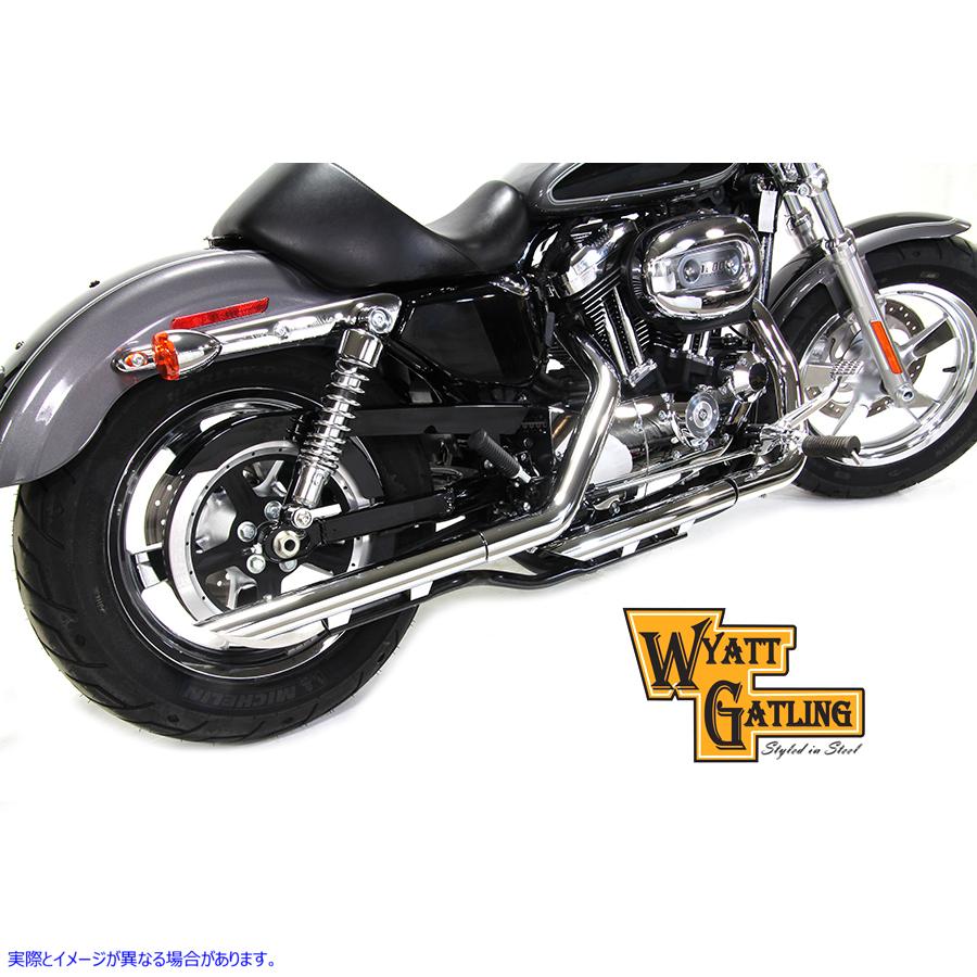 30-0447 ワイアットガトリングエキゾーストパイプエクステンションセット 取寄せ Vツイン Wyatt Gatling Exhaust Pipe Extension