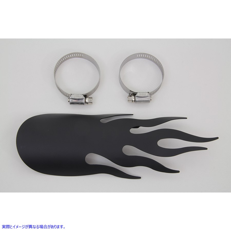 30-0479 ブラックフレイムヒートシールド 取寄せ Vツイン Black Flame Heat Shield (検索用／