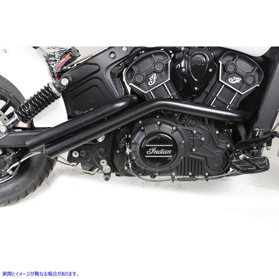 30-0519 インディアン スカウト ドラッグ パイプ セット ブラック 取寄せ Vツイン Indian Scout Drag Pipe Set Black (検索用／