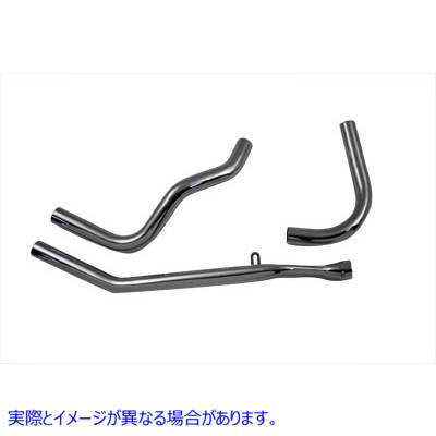30-0580 排気ヘッダー セット アップスイープ 取寄せ Vツイン Exhaust Header Set Upsweep (検索用／ Paughco 714B1