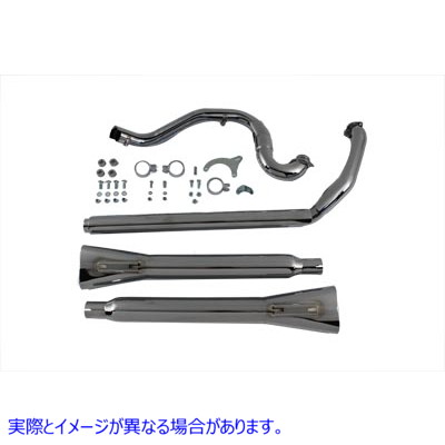 30-0588 クロスオーバーエキゾーストヘッダーおよびマフラーキット 取寄せ Vツイン Crossover Exhaust Header and Muffler Kit (