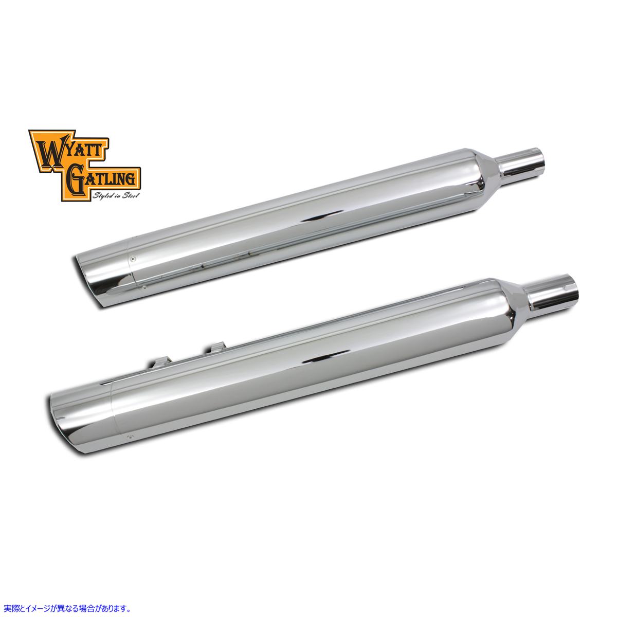 30-0598 ワイアットガトリングスラッシュマフラーセット 取寄せ Vツイン Wyatt Gatling Slash Muffler Set (検索用／