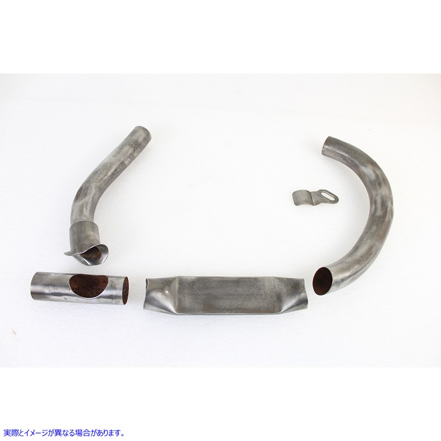 30-0671 【廃番】 45 インチエキゾーストヘッダーセットインチDIY インチ生鋼 取寄せ Vツイン 45 inch Exhaust Header Set inchD