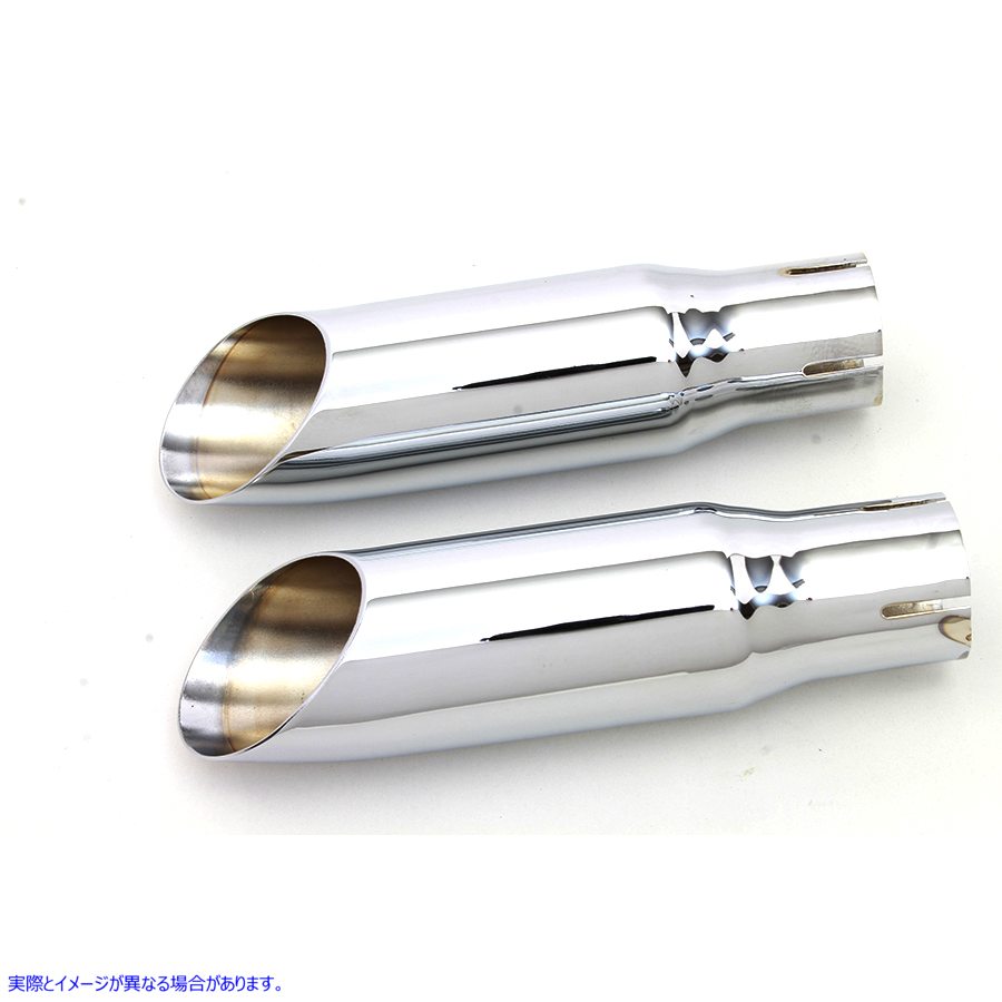 30-0672 クロームミニエキゾーストチップセット 取寄せ Vツイン Chrome Mini Exhaust Tip Set (検索用／
