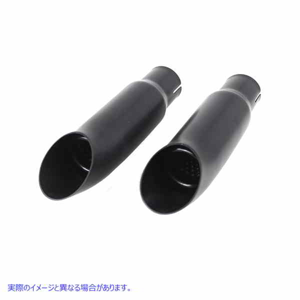 30-0673 ブラック ミニ エキゾースト チップ セット 取寄せ Vツイン Black Mini Exhaust Tip Set (検索用／
