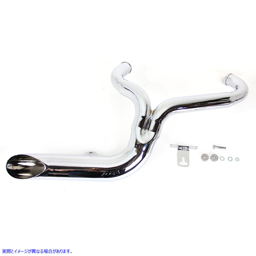 30-0678 FXD 2:1 レイクサイド パイプ エキゾースト クローム 取寄せ Vツイン FXD 2:1 Lake Side Pipe Exhaust Chrome (検索用／
