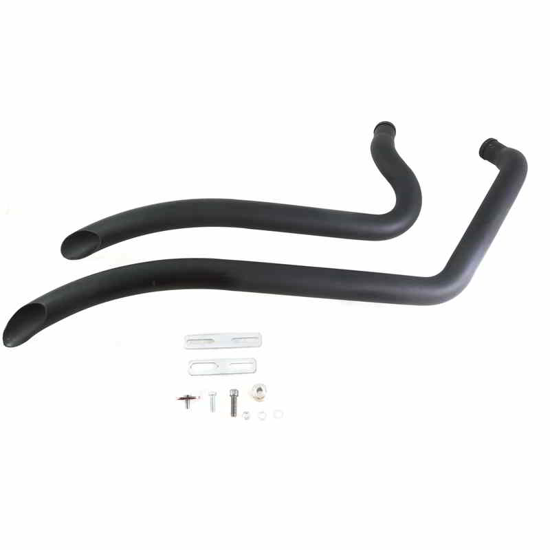 30-0701 取寄せ Vツイン Factory Sample Wyatt Gatling Smooth Radius Pipe Set Black (検索用／)
