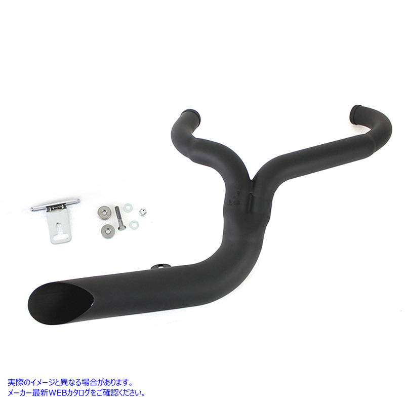 30-0710 FXD 2:1 レイクサイド パイプ エキゾースト ブラック 取寄せ Vツイン FXD 2:1 Lake Side Pipe Exhaust Black (検索用／