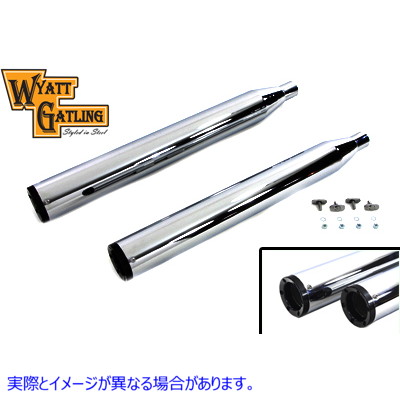 30-0753  取寄せ Vツイン Wyatt Gatling Muffler Set (検索用／
