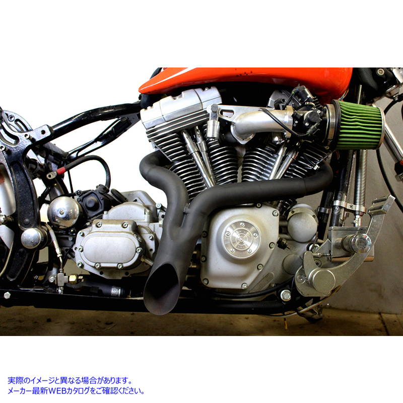 30-0777 ワイアットガトリングインチYインチエキゾーストパイプヘッダーブラック 取寄せ Vツイン Wyatt Gatling inchY inch Exha