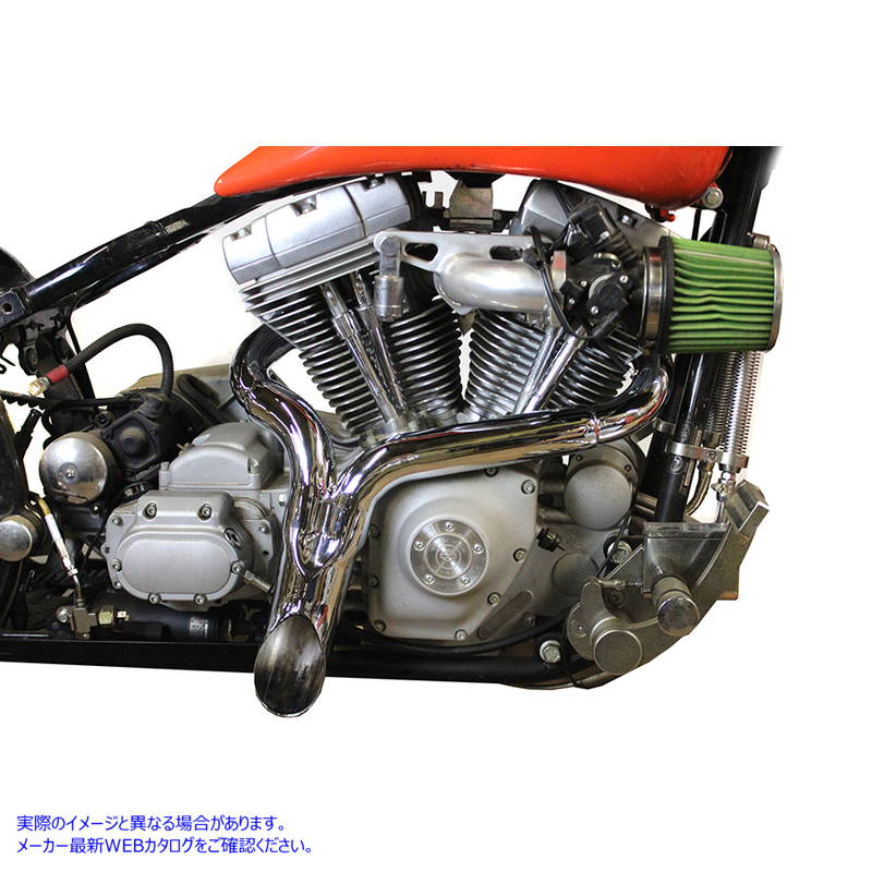 30-0778 ワイアットガトリングインチYインチエキゾーストパイプヘッダークローム 取寄せ Vツイン Wyatt Gatling inchY inch Exha