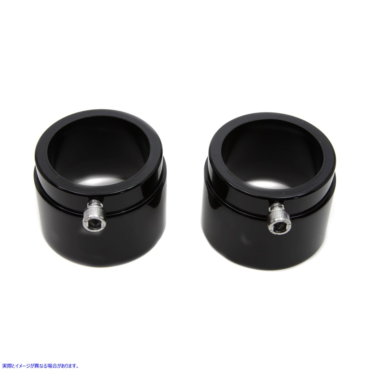 30-0799 直管排気用ブラックチップ 取寄せ Vツイン Black Tips for Straight Pipe Exhausts (検索用／