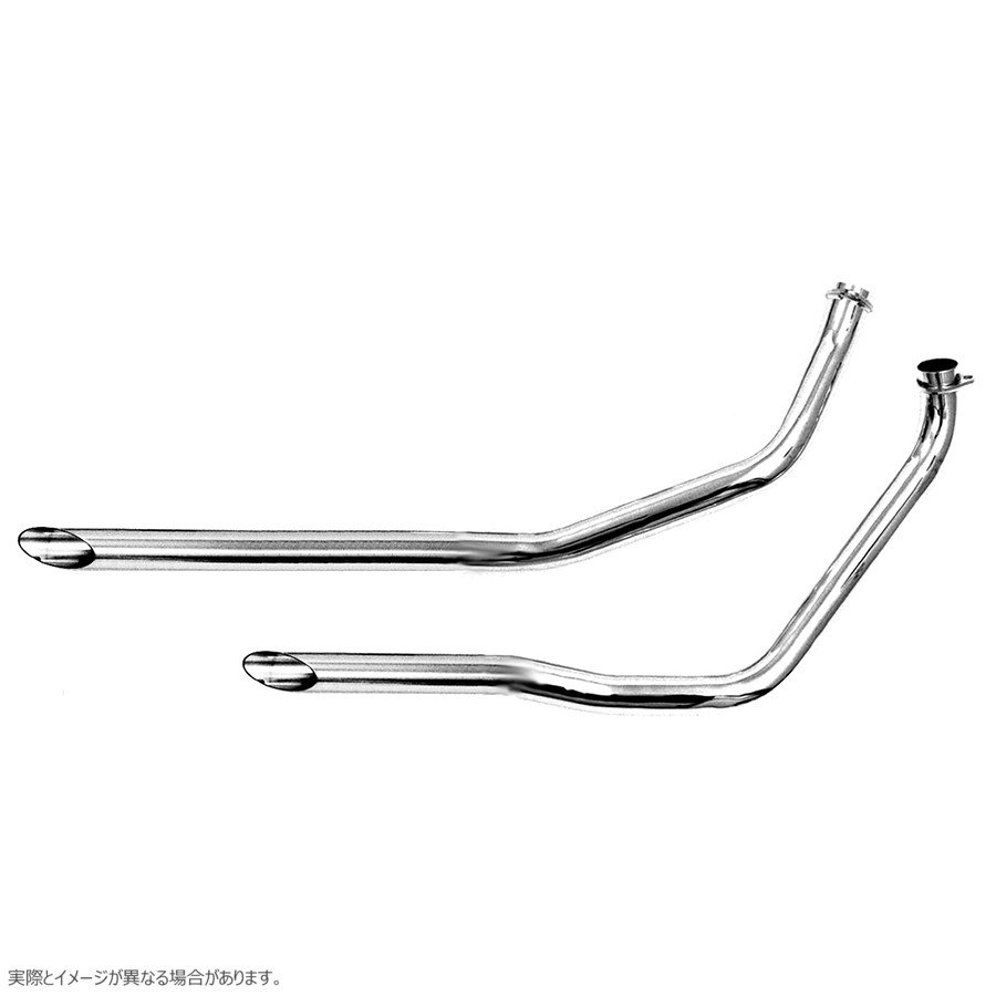 30-0885 ドラッグパイプセット クローム 取寄せ Vツイン Drag Pipe Set Chrome (検索用／ Paughco 732-40